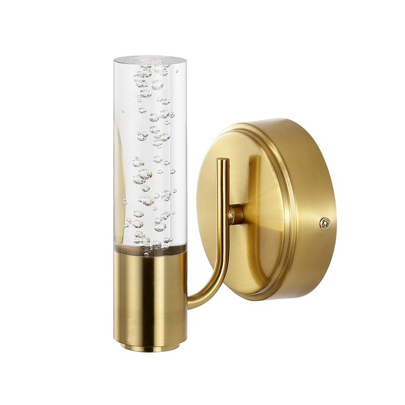 Bolha Minimalist Modern Bubble Acrylic/Iron Integrated LED Vanity Light