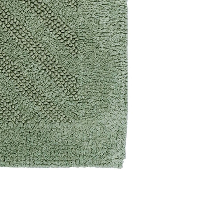 Knightsbridge Shooting Star 220 GSF Reversible Bath Rug 20 x 30 - Sage