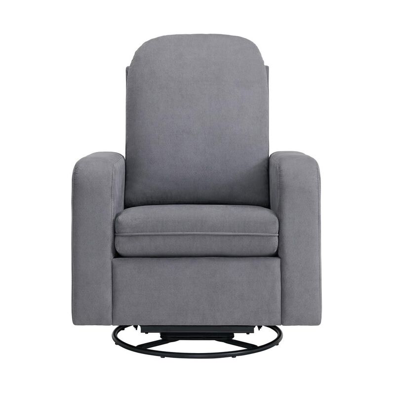 Oxford Baby Soho Baby Essential Upholstered Glider White Finish/ Light Grey Fabric