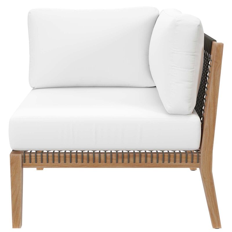 Modway - Clearwater Outdoor Patio Teak Wood Sofa