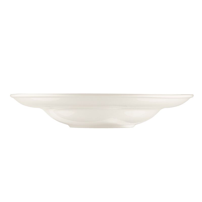 Gourmet dia.11.75" h:2.5" 19 oz. Round Warm White Porcelain Bowl (Set of 2)