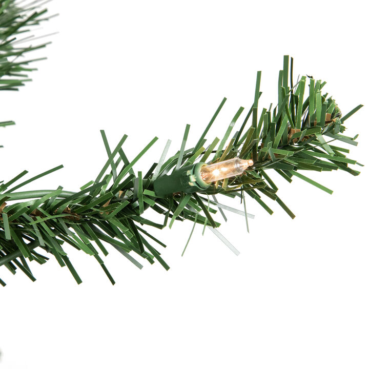 16' Pre-Lit Pendleton Spruce Slim Artificial Commercial Christmas Tree  Clear Lights