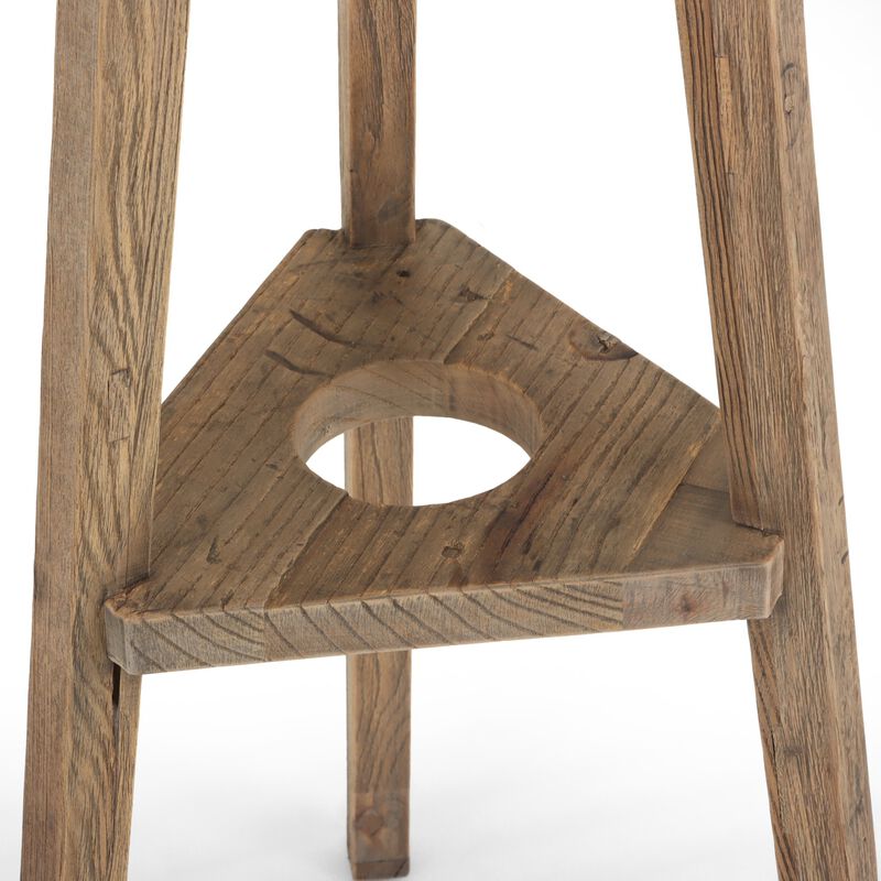 Addy Bleached Elm Pedestal