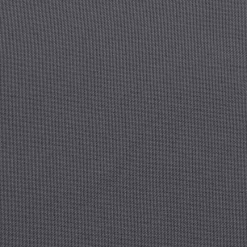 Andy Outdoor Cushion for Bench, 79 Inch, Dark Gray Oxford Fabric - Benzara