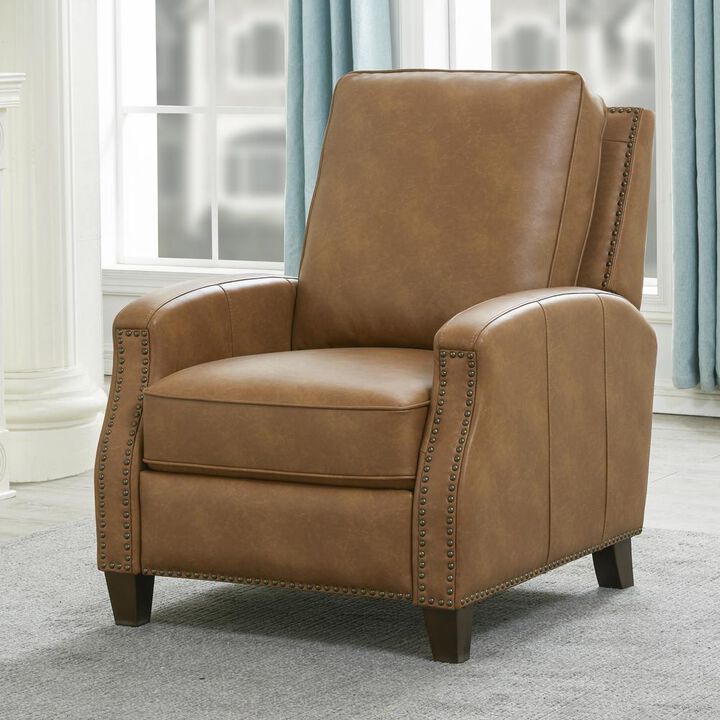 Comfort Pointe James Saddle Faux Leather Push Back Recliner