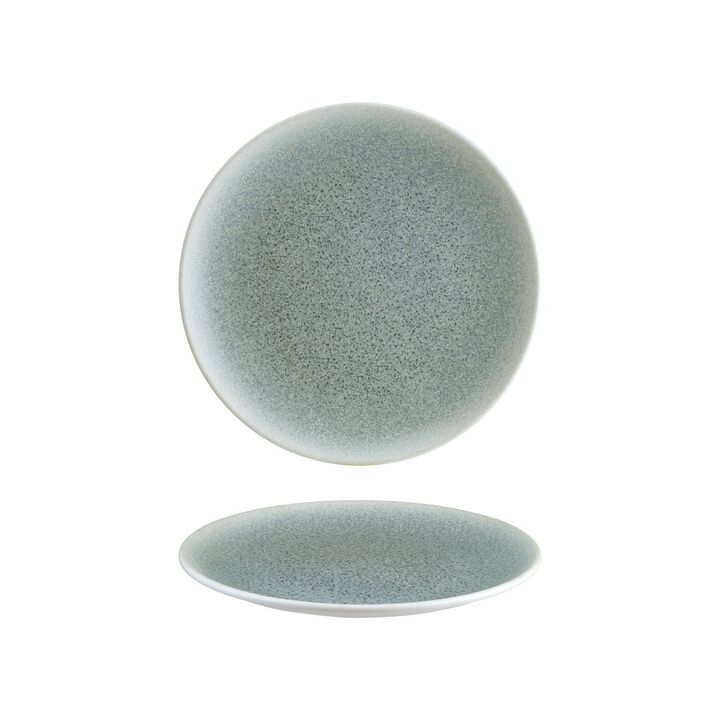 Luca Ocean Matte dia.10.5" Round Blue Porcelain Plate (Set of 4)