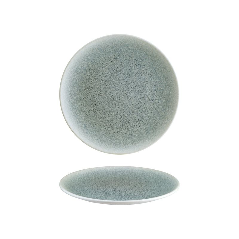 Luca Ocean Matte dia.10.5" Round Blue Porcelain Plate (Set of 4)