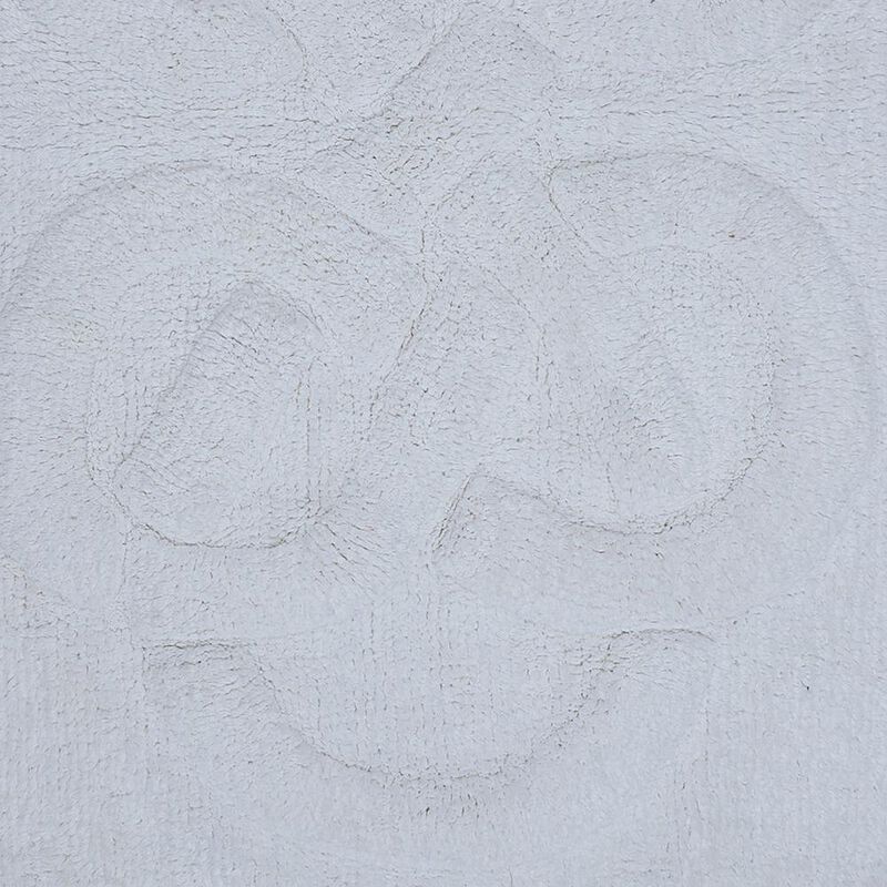 Knightsbridge Tuft Twisted 220 GSF Non Skid Back Bath Rug 17 x 24 - White