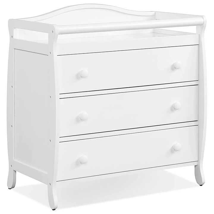 Baby Changing Table Infant Diaper with 3 Drawers and Safety Belt