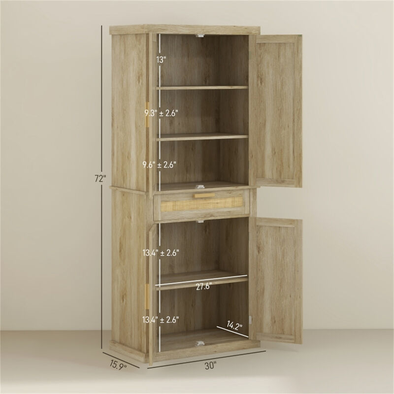 Multi-Functional Kitchen Cart, Storage Cabinet & Sideboard with Wheels