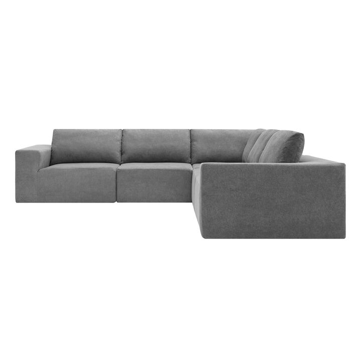 Merax Luxury L Shaped Terry Cloth Sectional Sofa
