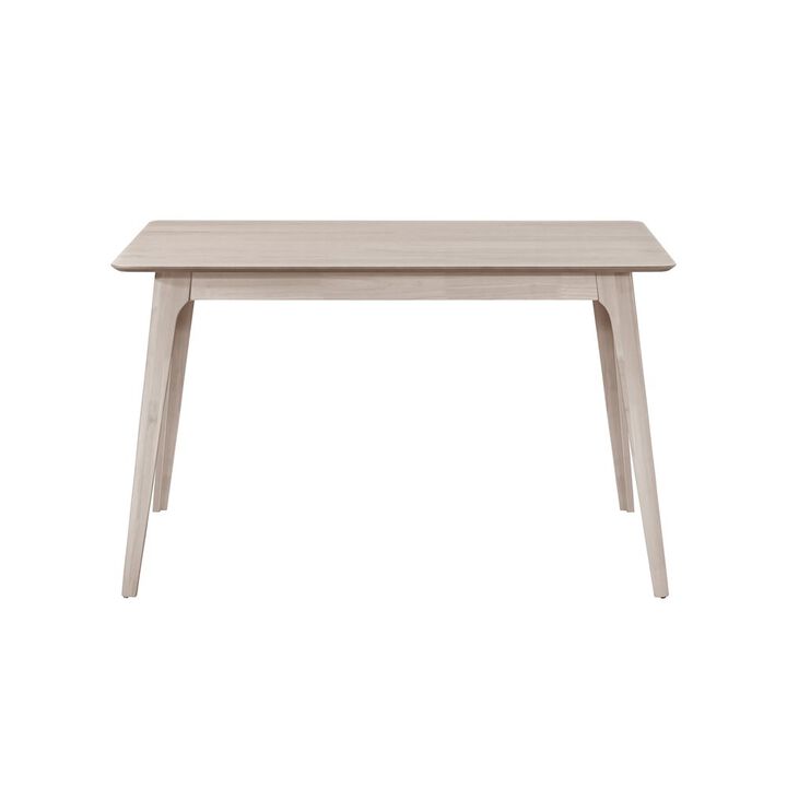 New Classic Furniture Oscar Wood Counter Height Table in White Ash