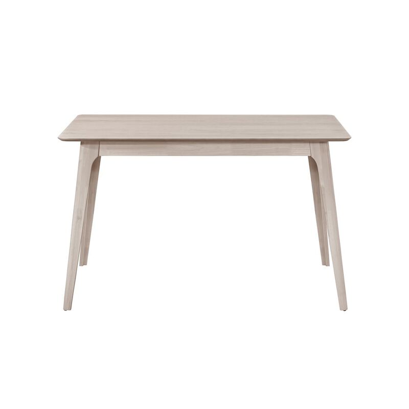 New Classic Furniture Oscar Wood Counter Height Table in White Ash