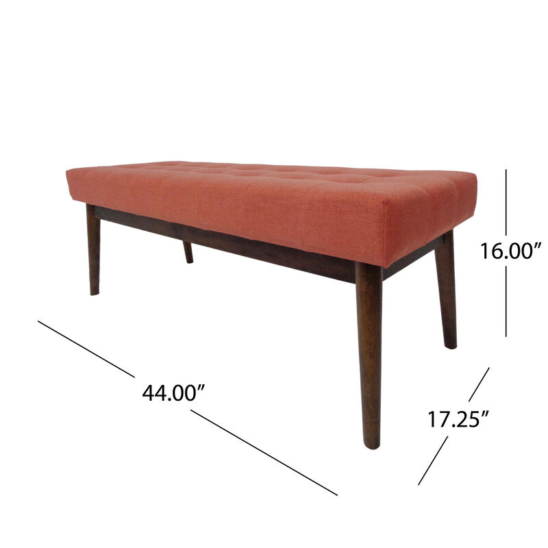 Mid-Century Tufted Ottoman with Versatile Comfort
