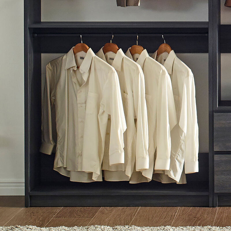 Prosper Gray Freestanding Walk in Wood Closet System