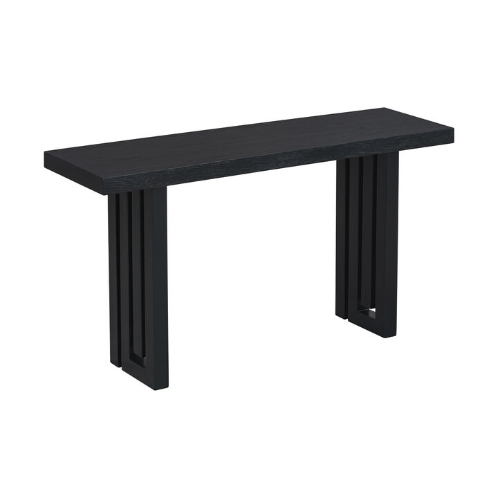 Merax Oak Veneer Rectangular Console Table