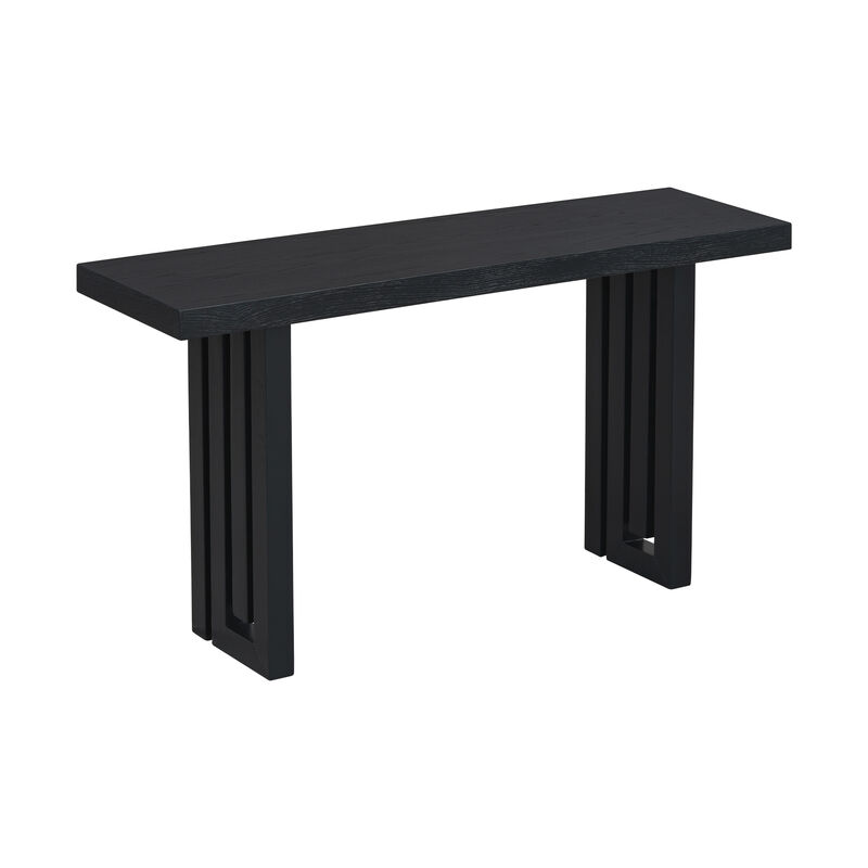 Merax Oak Veneer Rectangular Console Table