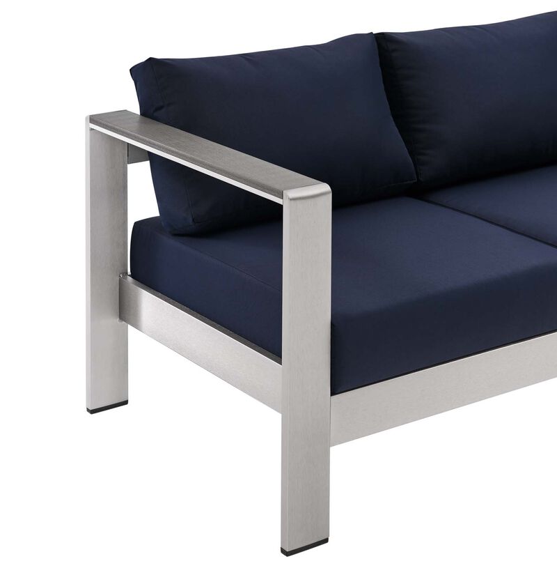 Modway - Shore Outdoor Patio Aluminum Sofa