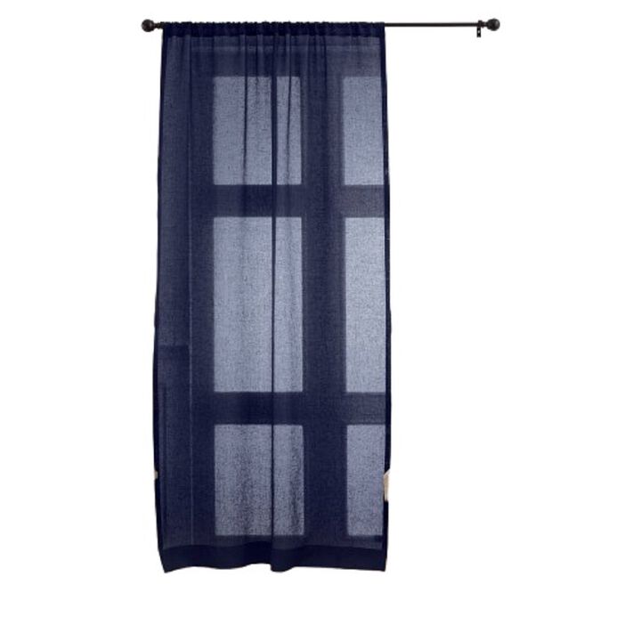 Solino Home 100% Pure Linen Sheer Curtain for Thanksgiving, Christmas