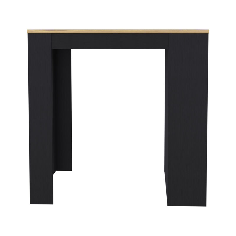 Kitchen Counter Dining Table Toledo, Kitchen, Black / Pine