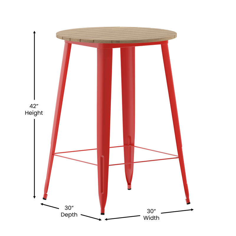 Metal Colorful Restaurant Bar Tables