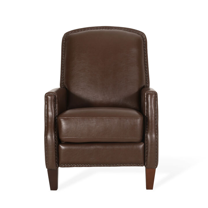Merax PU Leather Recliner Chair with Rivets Design