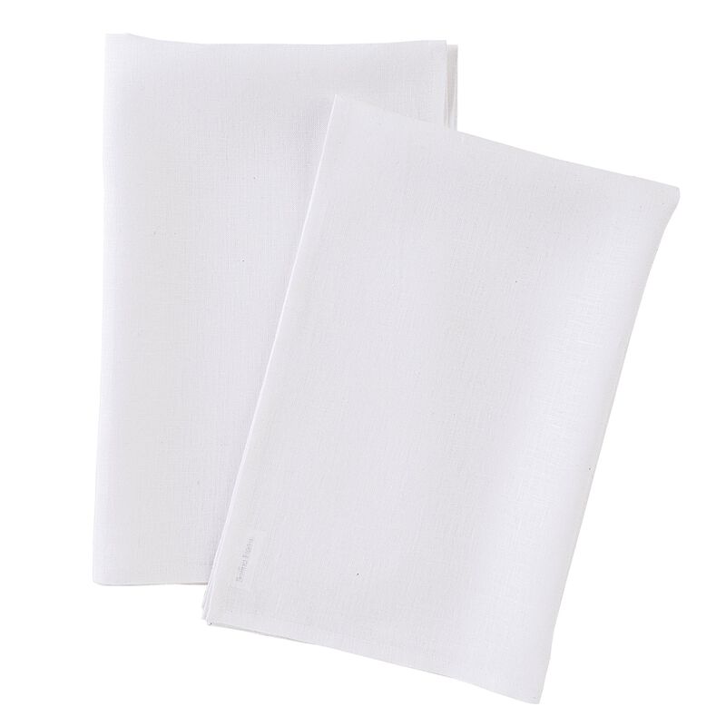 Solino Home 100% Pure Linen Kitchen Towels Set of 2 - 17 x 26 Inch | Fete
