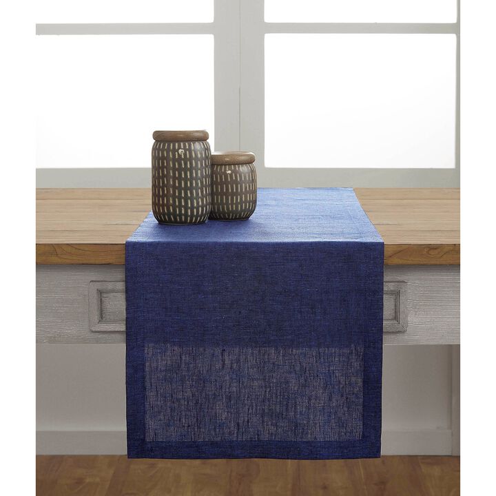 Solino Home 100% Pure Linen Table Runner | Athena for Thanksgiving, Christmas