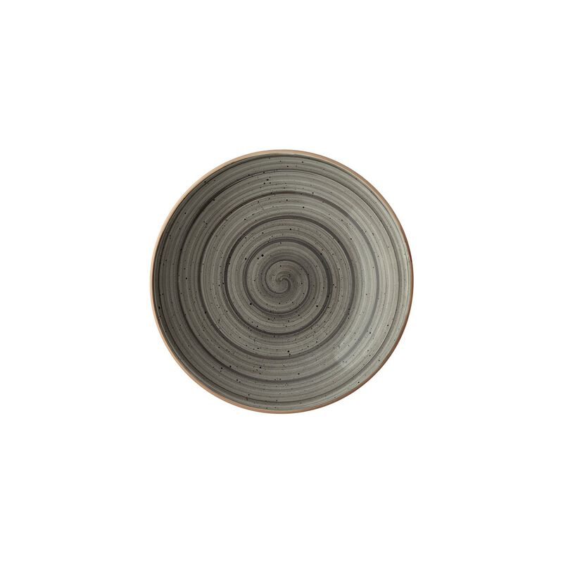 Space dia.9" h:2" 34 oz. Round Grey Porcelain Bowl (Set of 4)