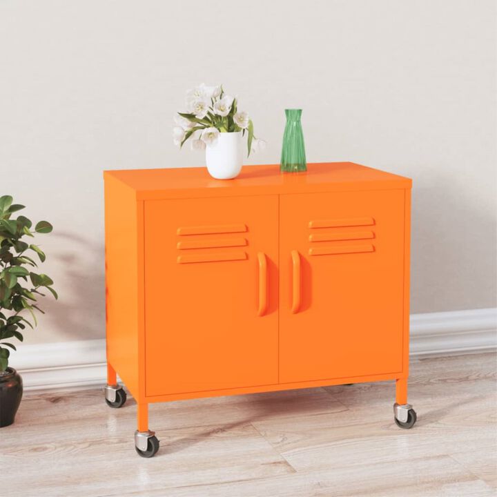 vidaXL Storage Cabinet 23.6"x13.8"x22" Steel
