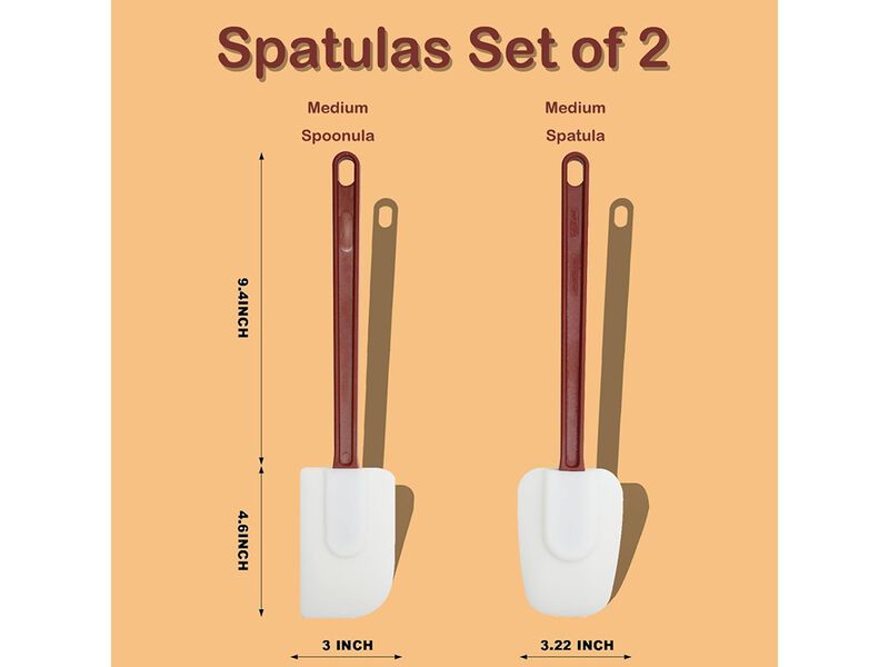 KSIFJRTO Silicone Spatulas Heat Resistant.Commercial Spatula for Cooking