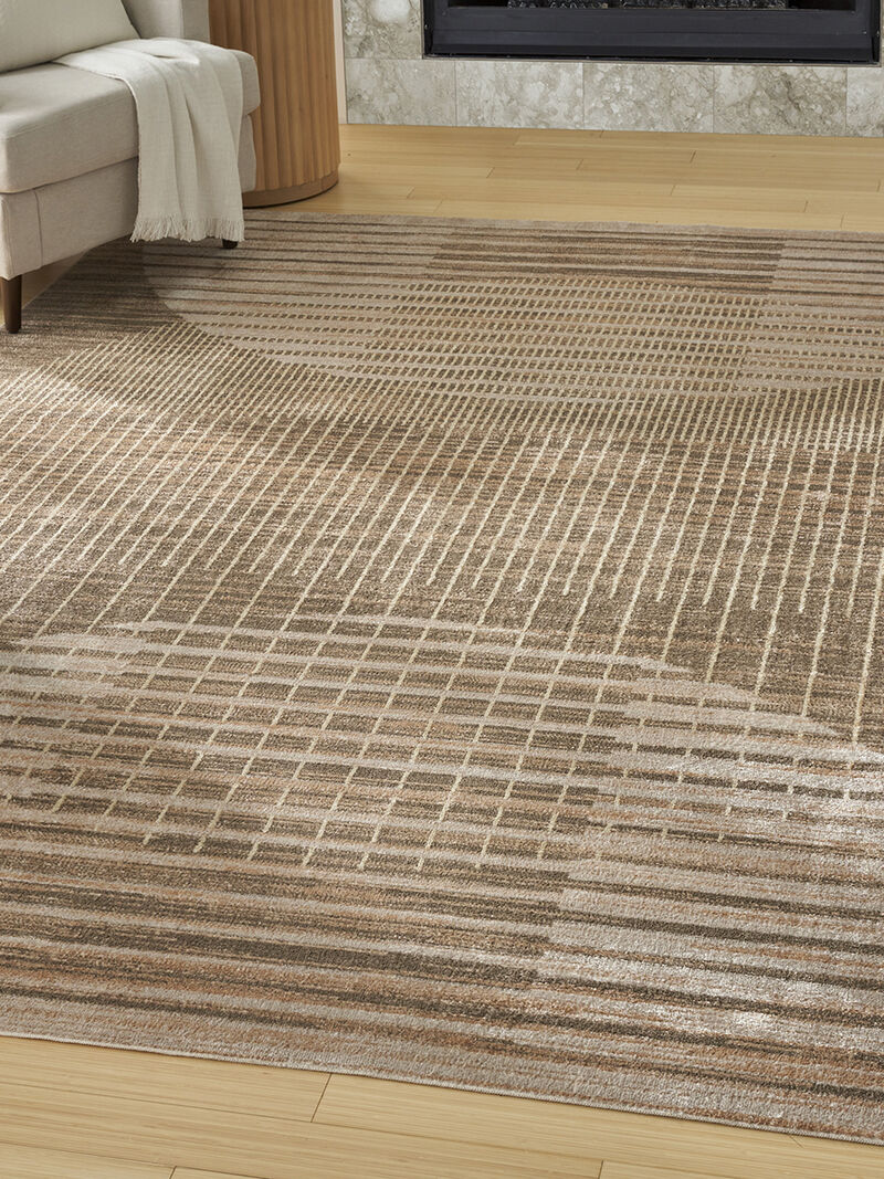 Astra Machine Washable ASW03 Latte 4' x 6' Rug