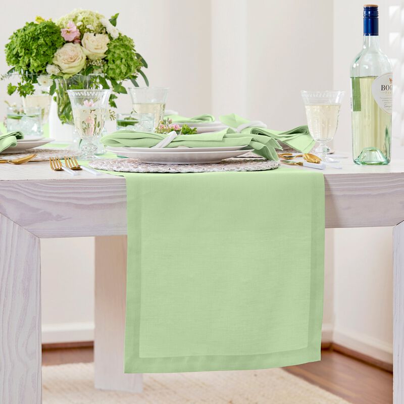 Solino Home 100% Pure Linen Table Runner | Fete for Valentine;s