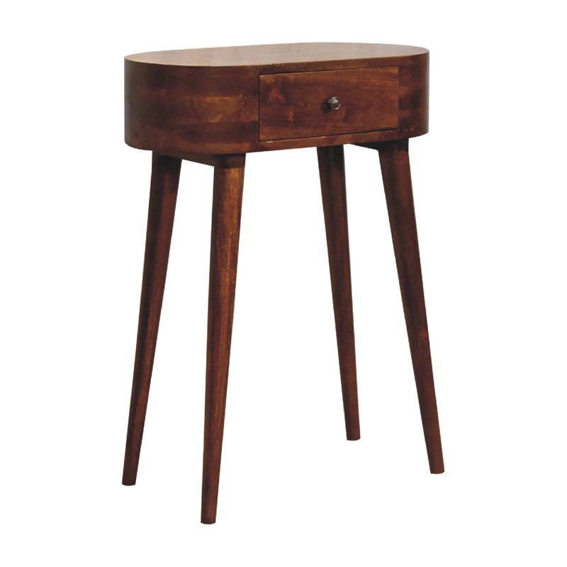 Mini Albion Chestnut  1 Drawer Solid Wood  Console
