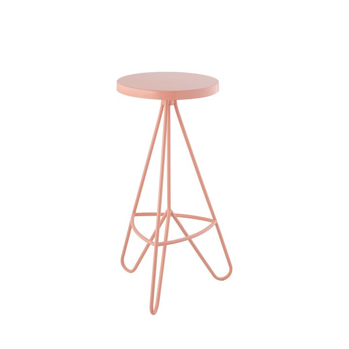 Trinity 30" Modern Industrial Iron Tripod Backless Bar Stool