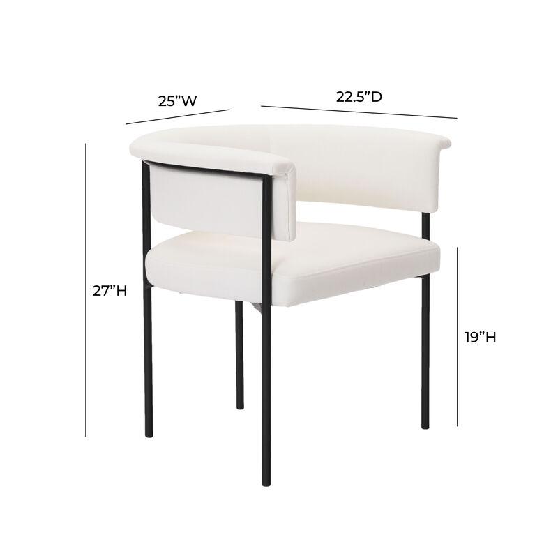 Taylor Black Performance Linen Dining Chair