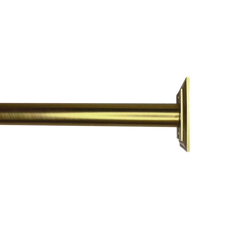 BlackOut Room Darkening Curtain Rod Set, Two Mounting Options, Adjustable length from 66" to 120"