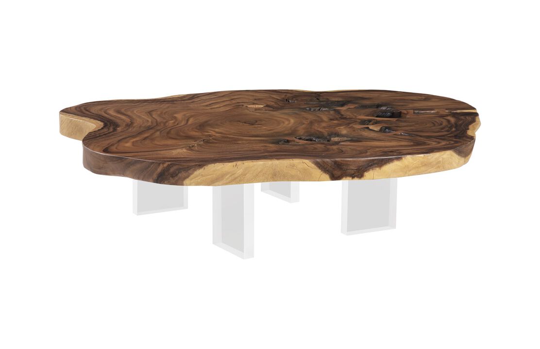 Floating Coffee Table-Acrylic Legs