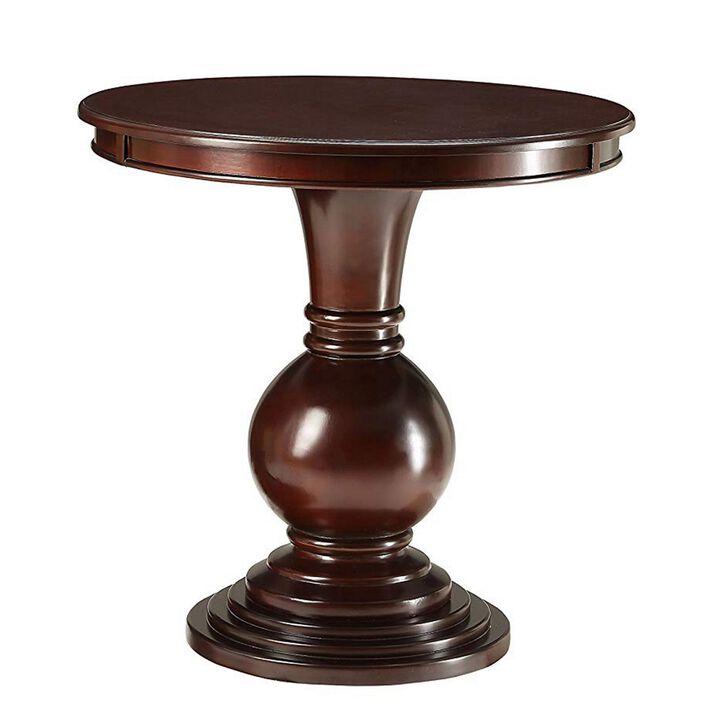 Alyx Accent Table, Espresso-Benzara