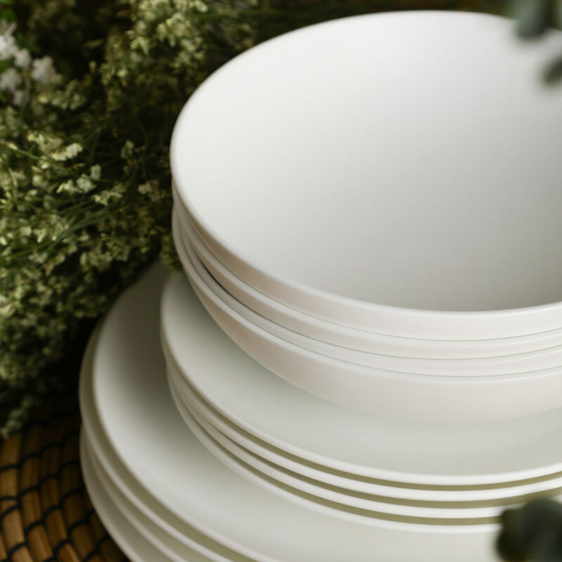 Stone Lain Taglio Bone China 12 Piece Dinnerware Set
