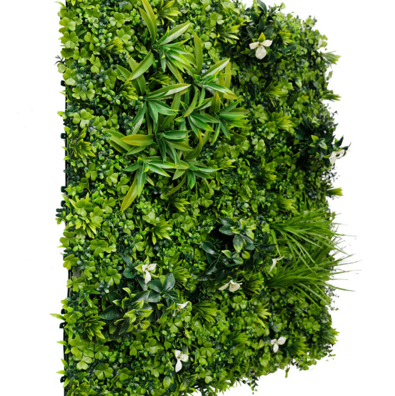 Luxury White Oasis Artificial Vertical Garden 40" x 40" 11SQ FT Commercial Grade UV Resistant