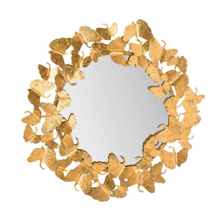 Belen Kox Handcrafted Gold Leaf Mirror - 27 Inch, Belen Kox