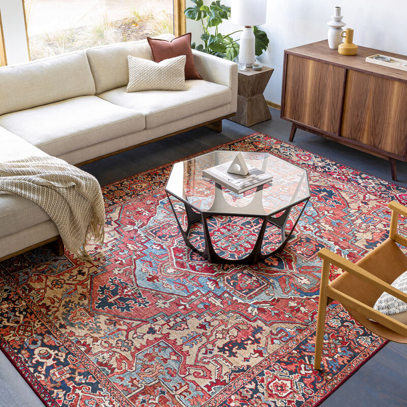 Iris IRS-2310 7'6' x 9'6' Red Rug