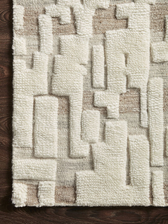 Bennett BEN05 Ivory/Taupe 18" x 18" Sample Rug