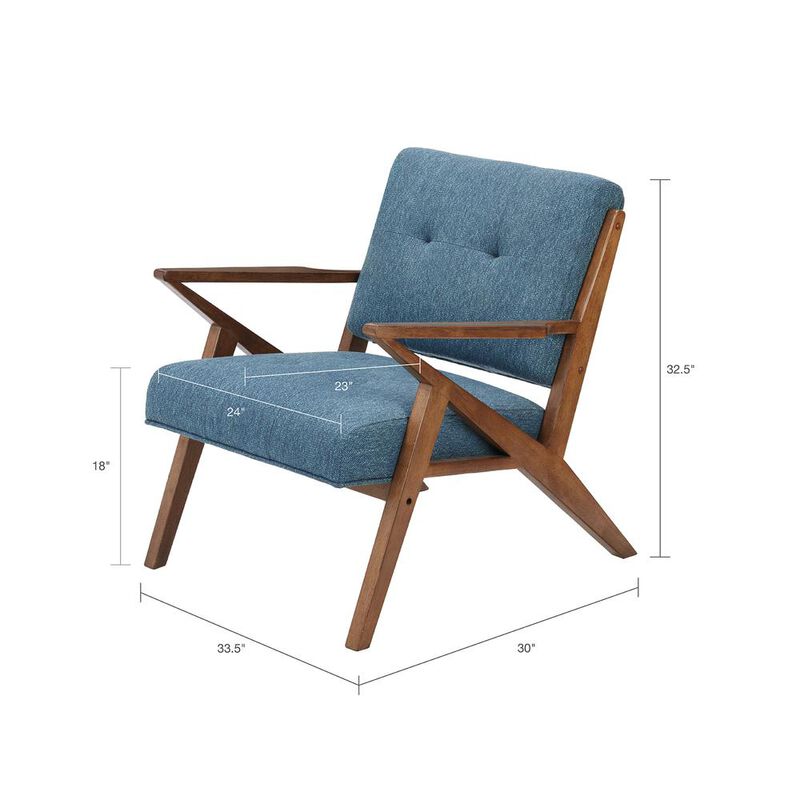 Belen Kox Retro Rocket Blue Lounge Chair, Belen Kox