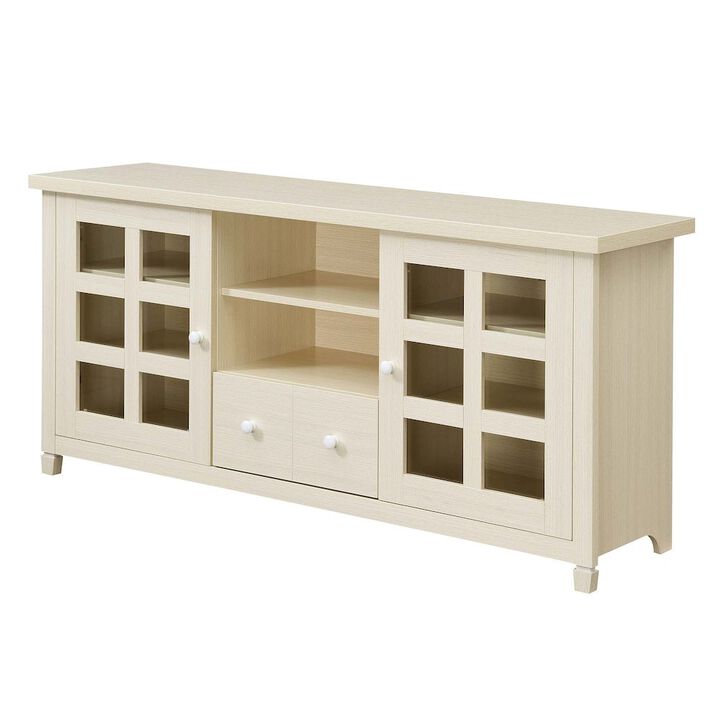 Convenience Concepts 1 Drawer TV Stand with Storage Cabinets and Shelves for TVs up to 65 Inches