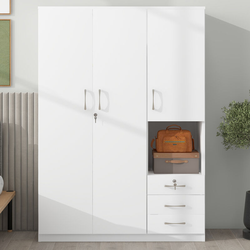 Merax Wooden Wardrobe Closet with 2 Doors