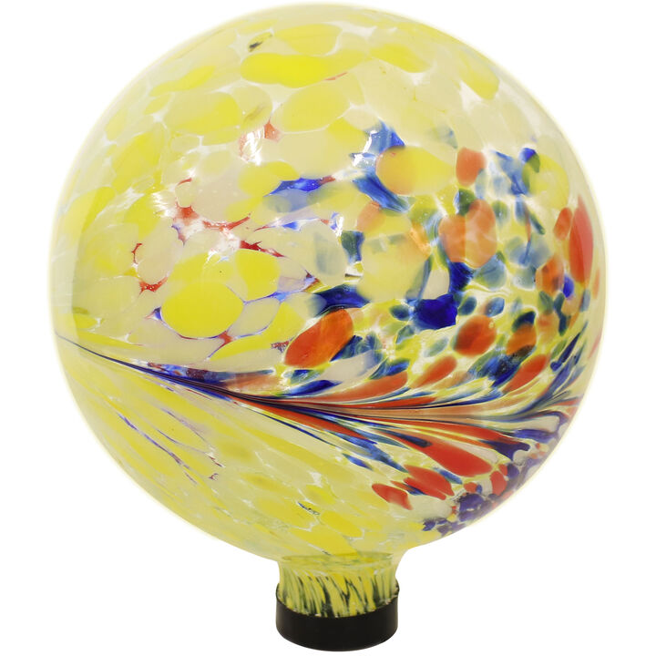 Sunnydaze Bright Summer Burst Glass Gazing Globe - 10 in - 2pk 