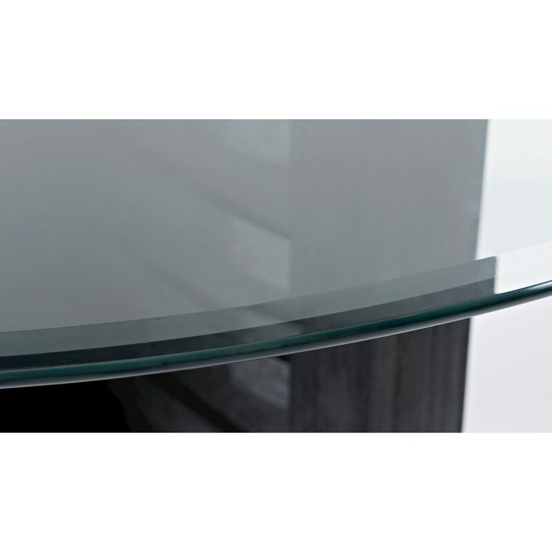 Jofran Altamonte Contemporary 48 Round Counter Height Table with Glass Top