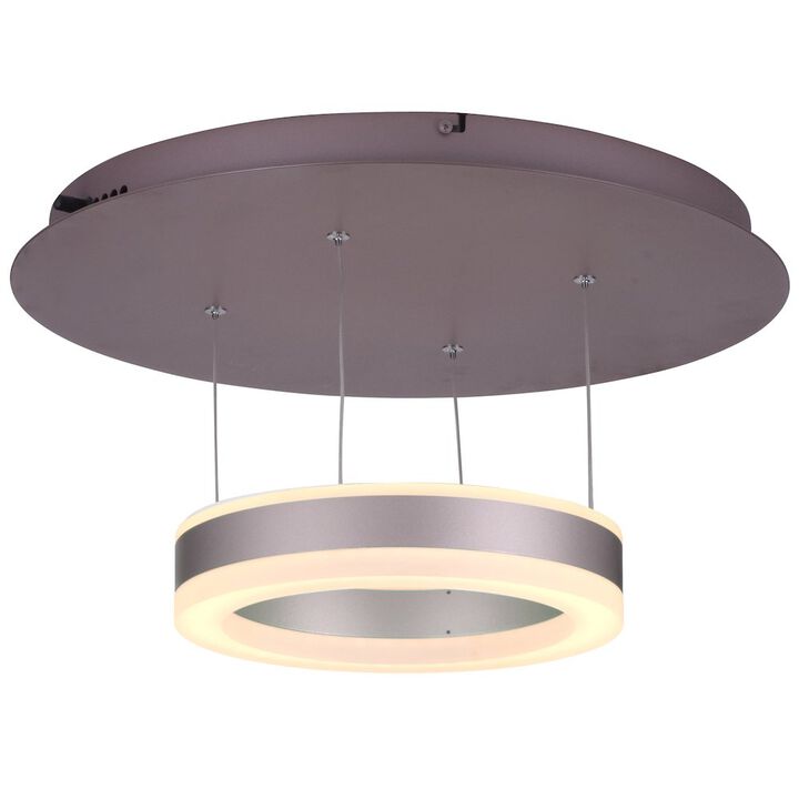 VONN Lighting 11” Wi-Fi-Enabled Tunable White Color-Changing LED Pendant Ceiling Fixture